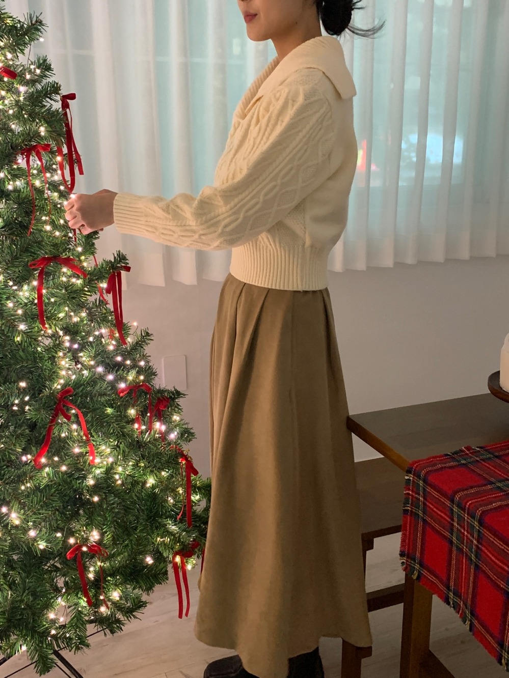 Wearable long-skirt (2color)